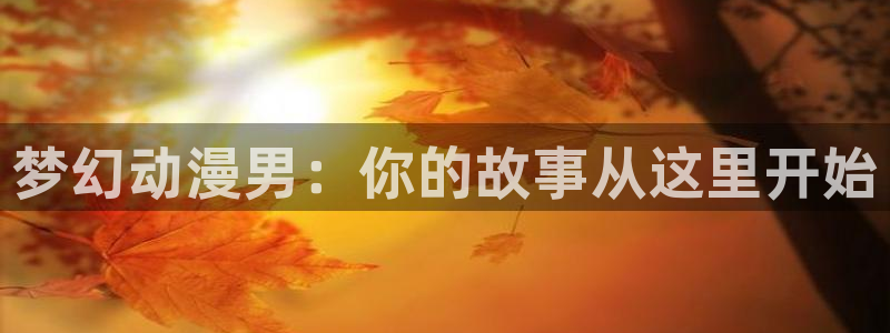 age动漫什么意思：梦幻动漫男：你的故事从这里开始